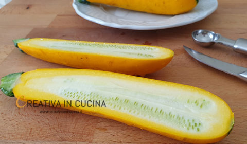 Zucchine gialle ripiene ricetta di Creativa in cucina