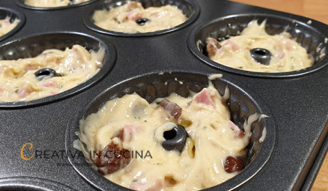 Ciambelline muffin alla boscaiola ricetta di Creativa in cucina