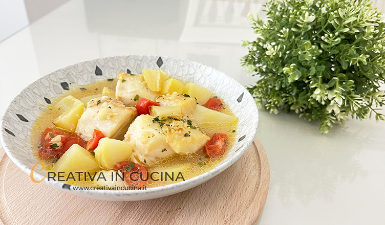 Baccalà al forno con patate e pomodori ricetta di Creativa in cucina